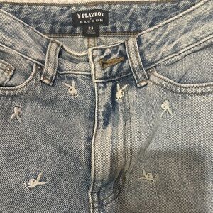 PLAYBOY Women's Straight Leg Jeans - Light Blue